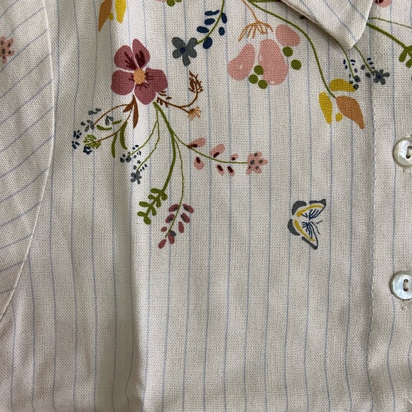 AND Off White Floral Crop Top with Knot (New without tags) Size - S - Picture 9 of 9